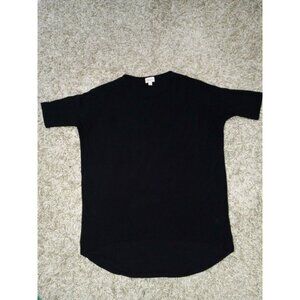 Womens Black Lularoe Erma High Low Top Small